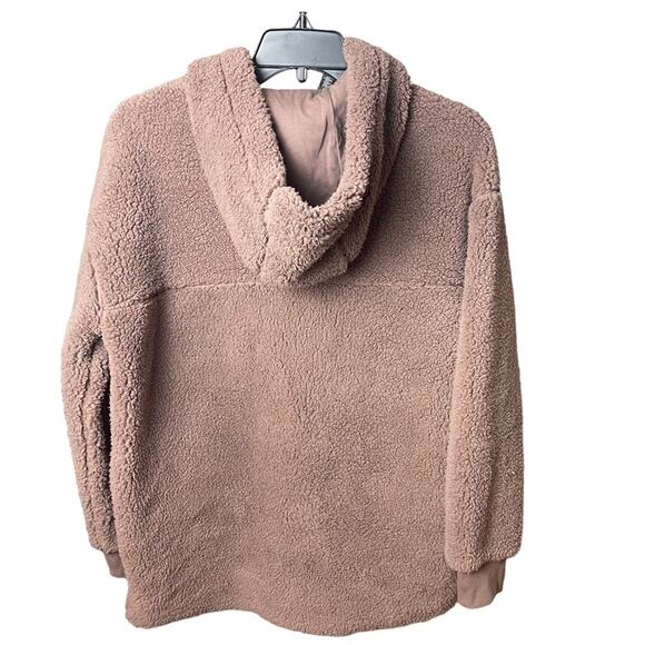 GAIAM Sherpa Zip Front Hoodie Teddy Jacket, Soft/Comfy, Loungewear, Weekend S - Picture 7 of 12
